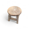 Tabouret bois sculpté
