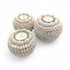 Bougeoir boule blanche