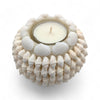 Bougeoir boule blanche